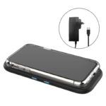 EFM 15W Dual Leather Wireless Charge Pad - Graphite