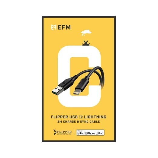 lighting cable 2m black 2