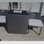 3piece wicker dining set