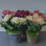 Artifical Country Style Rose Pots