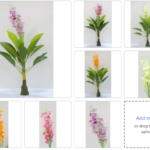 Artificial Flowering Plant Orange