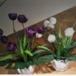 Artificial Uncle Tom Tulip Arrangement Various colours