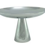 chrome cake platter