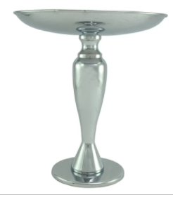 chrome cake platter med