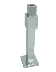 chrome candle holder