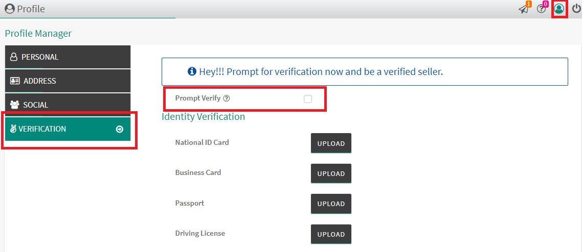 Verification Section
